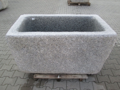 Granitbrunnen rechteckig rustikal 139x78x70