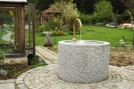 Granitbrunnen / Pflanztrog rund 140x80