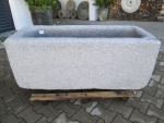 Granitbrunnen rechteckig rustikal 129x53x52