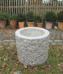 Granitbrunnen / Pflanztrog rund 45x40