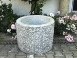 Granitbrunnen / Pflanztrog rund 60x45